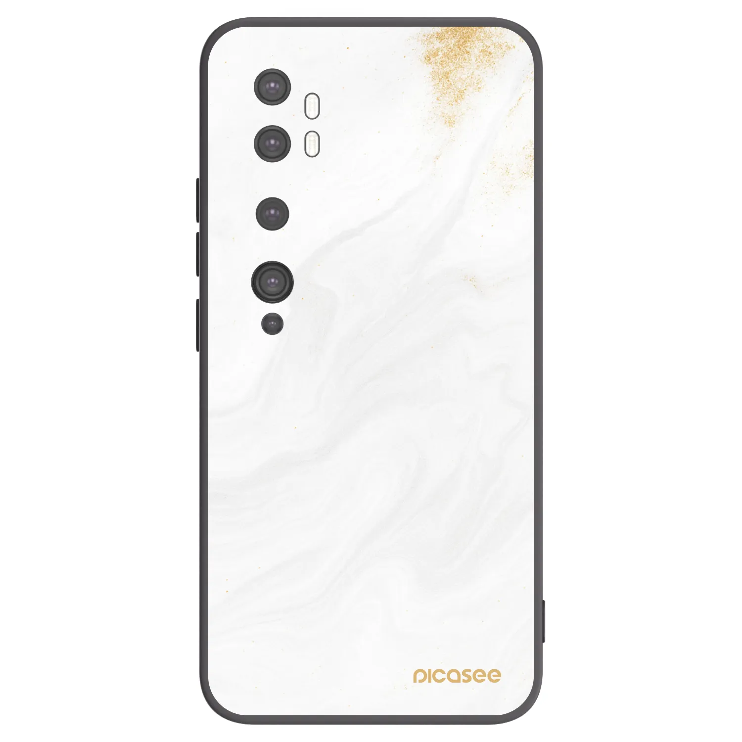 Picasee Xiaomi Mi Note 10 (Pro) Hülle - Schwarzes Silikon - White