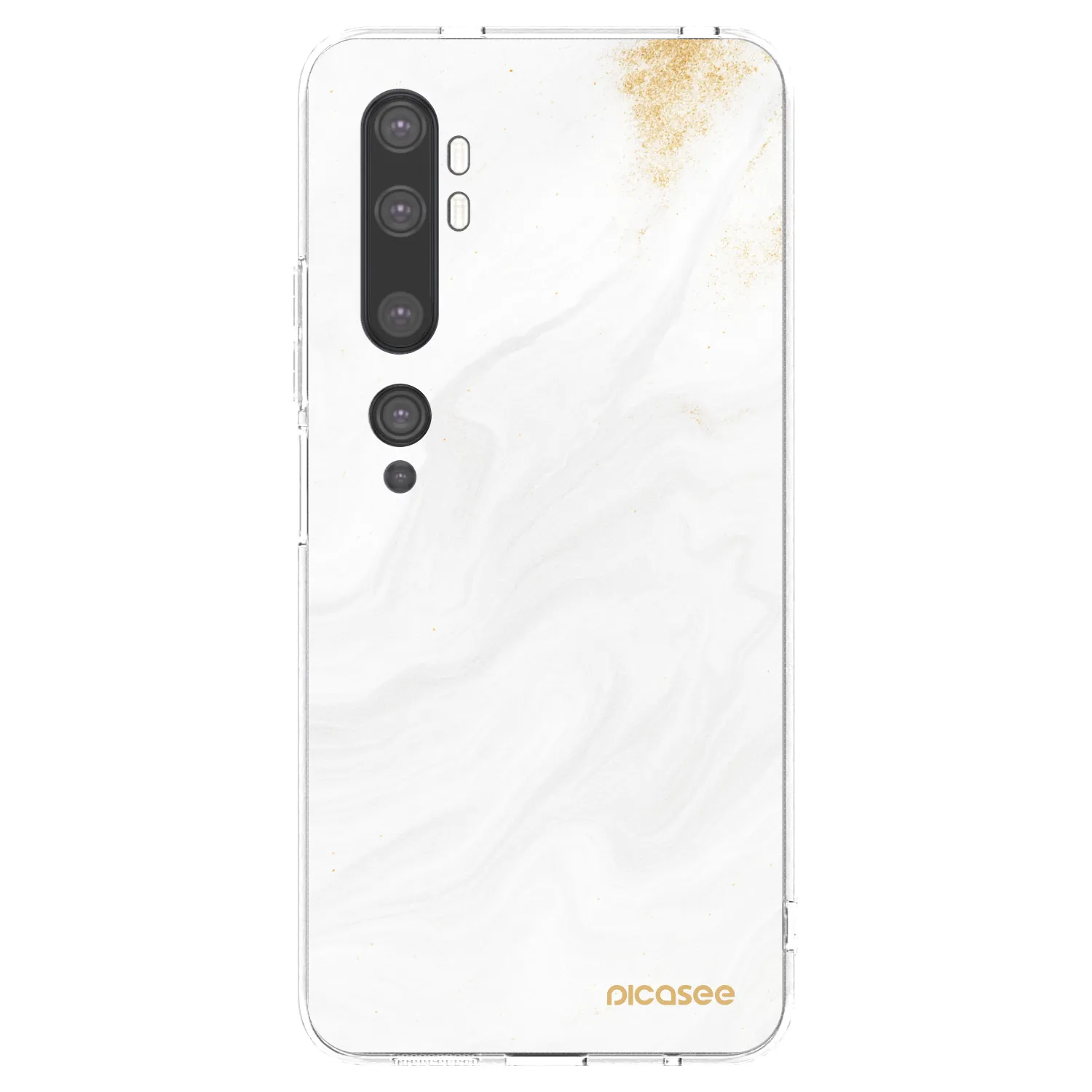 Picasee Xiaomi Mi Note 10 (Pro) Hülle - Transparentes Silikon - White