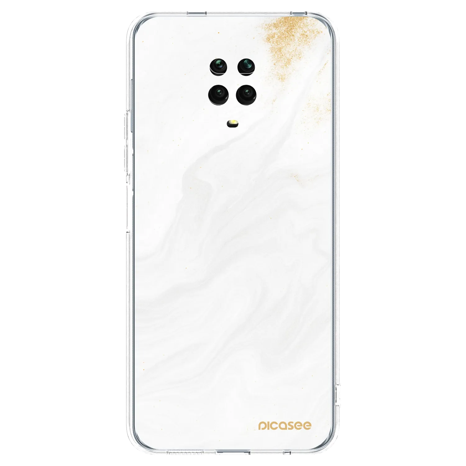 Picasee Xiaomi Redmi Note 9 Pro Hülle - Transparentes Silikon - White