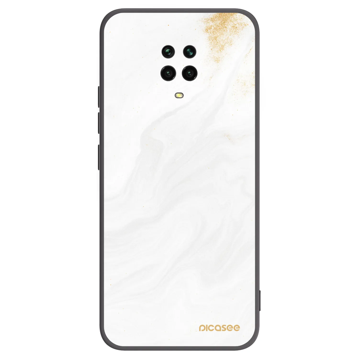 Picasee Xiaomi Redmi Note 9 Pro Hülle - Schwarzes Silikon - White