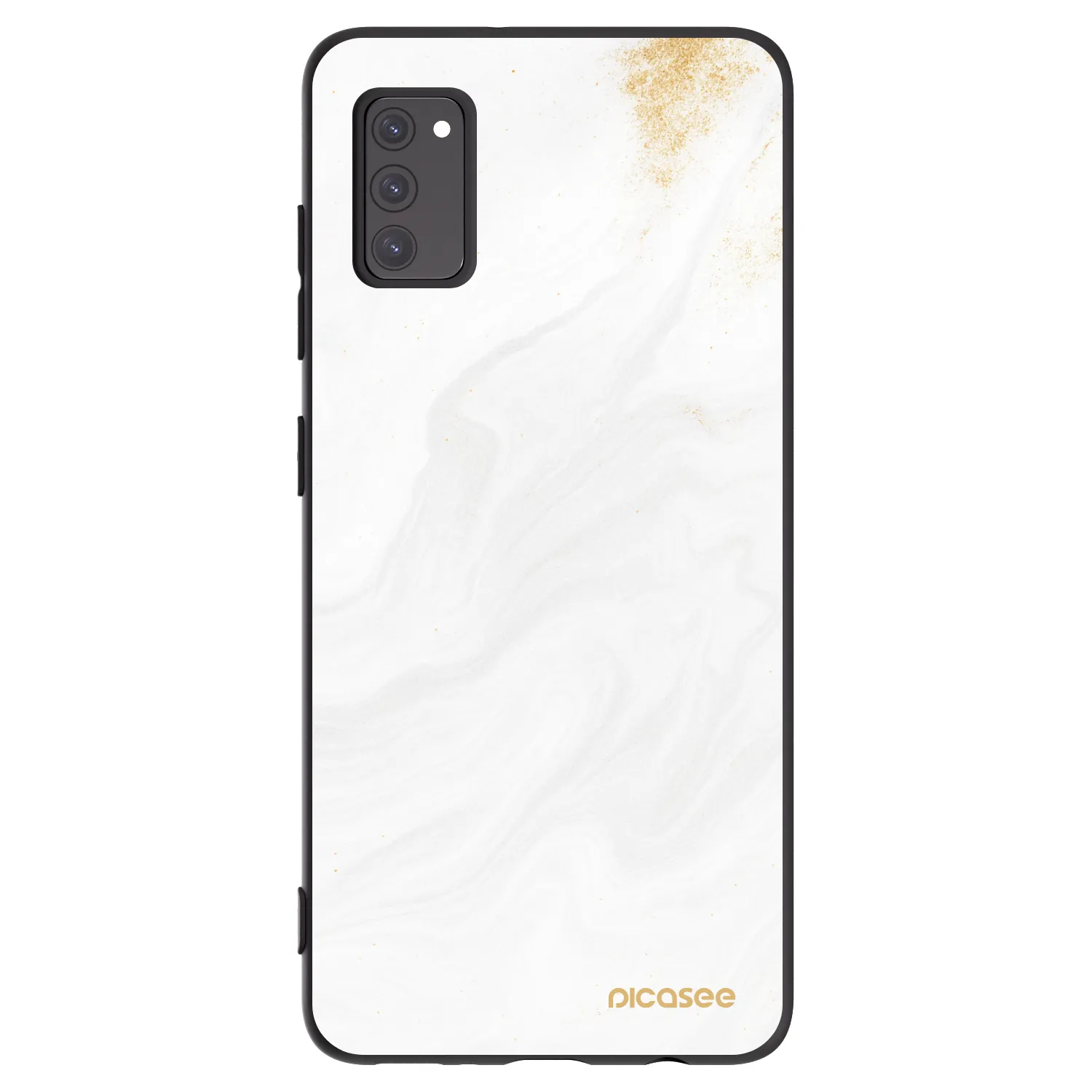 Picasee Samsung Galaxy A41 A415F Hülle - Schwarzes Silikon - White