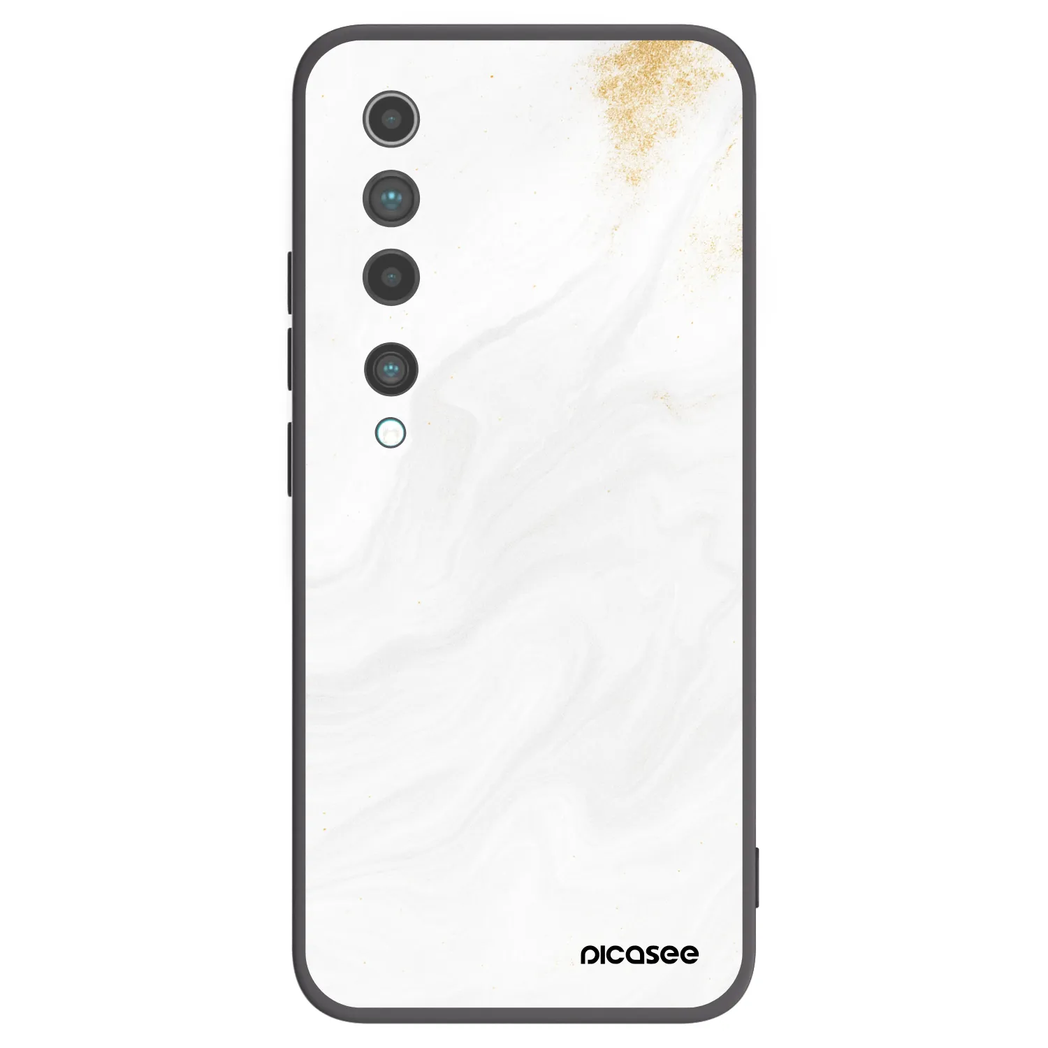 Picasee Xiaomi Mi 10 Hülle - Schwarzes Silikon - White