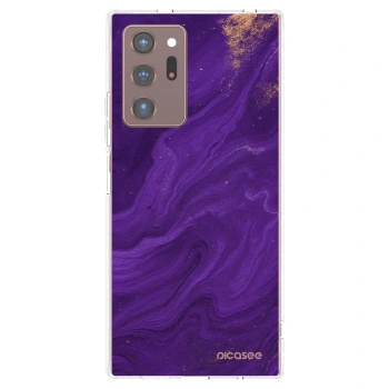 Picasee Samsung Galaxy Note 20 Ultra Hülle - Transparentes Silikon - Purple