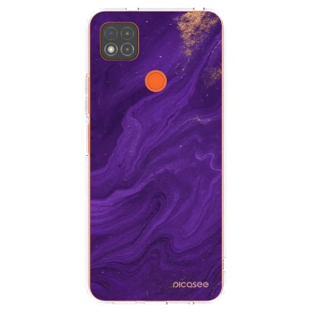 Picasee Xiaomi Redmi 9C Hülle - Transparentes Silikon - Purple