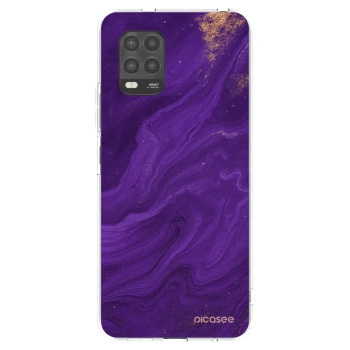 Picasee Xiaomi Mi 10 Lite Hülle - Transparentes Silikon - Purple
