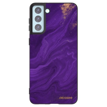 Picasee Samsung Galaxy S21+ 5G G996F Hülle - Schwarzes Silikon - Purple
