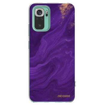 Picasee Xiaomi Redmi Note 10 Pro Hülle - Transparentes Silikon - Purple