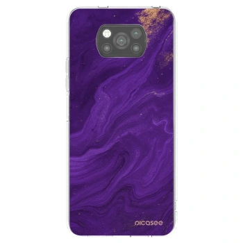 Picasee Xiaomi Poco X3 Pro Hülle - Schwarzes Silikon - Purple