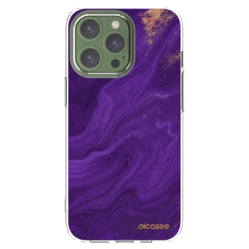 Picasee Apple iPhone 13 Pro Hülle - Transparentes Silikon - Purple