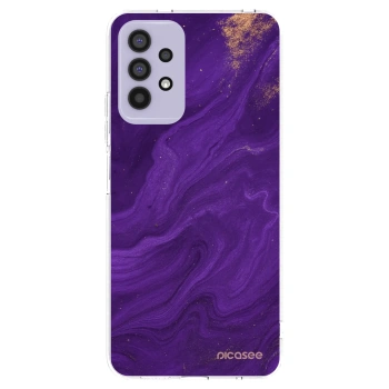 Picasee Samsung Galaxy A32 4G SM-A325F Hülle - Transparentes Silikon - Purple
