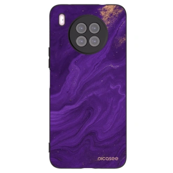 Picasee Huawei Nova 8i Hülle - Schwarzes Silikon - Purple