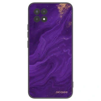 Picasee Realme 8i Hülle - Schwarzes Silikon - Purple