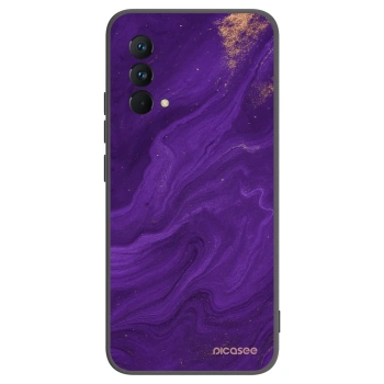 Picasee Realme GT Master Edition 5G Hülle - Schwarzes Silikon - Purple