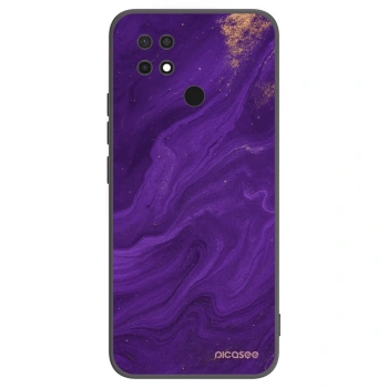 Picasee Xiaomi Redmi 10C Hülle - Schwarzes Silikon - Purple