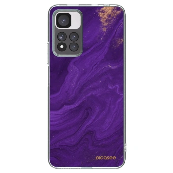 Picasee Xiaomi Redmi Note 11 Pro+ 5G Hülle - Transparentes Silikon - Purple