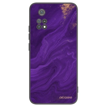 Picasee Xiaomi Poco M4 Pro Hülle - Schwarzes Silikon - Purple