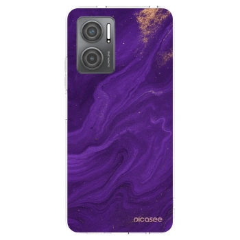 Picasee Xiaomi Redmi 10 5G Hülle - Transparentes Silikon - Purple