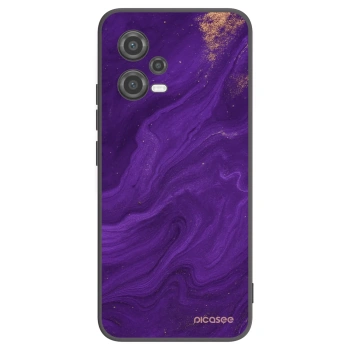 Picasee Xiaomi Poco X5 Hülle - Schwarzes Silikon - Purple