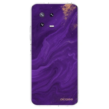 Picasee Xiaomi 13 Pro Hülle - Transparentes Silikon - Purple