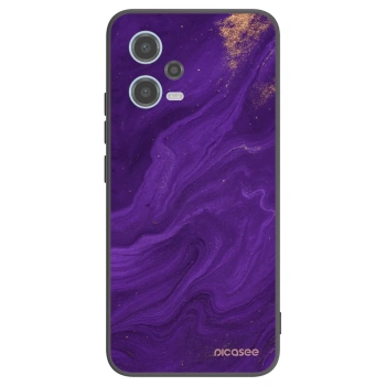 Picasee Xiaomi Redmi Note 12 5G Hülle - Schwarzes Silikon - Purple