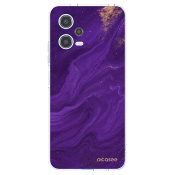 Picasee Xiaomi Redmi Note 12 5G Hülle - Transparentes Silikon - Purple