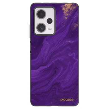 Picasee Xiaomi Redmi Note 12 Pro+ 5G Hülle - Schwarzes Silikon - Purple