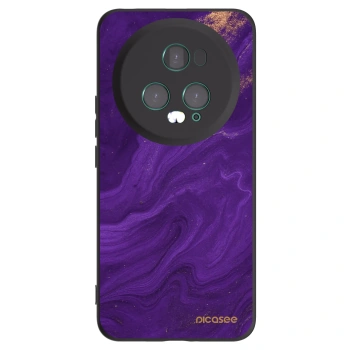 Picasee Honor Magic5 Pro Hülle - Schwarzes Silikon - Purple