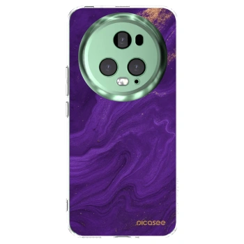Picasee Honor Magic5 Pro Hülle - Transparentes Silikon - Purple
