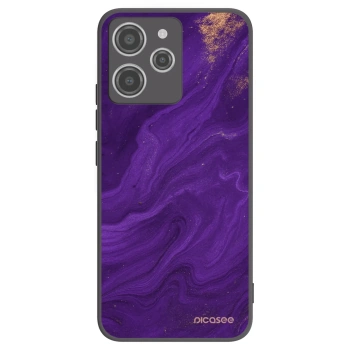 Picasee Xiaomi Redmi 12 4G Hülle - Schwarzes Silikon - Purple