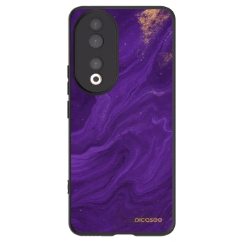Picasee Honor 90 5G Hülle - Schwarzes Silikon - Purple