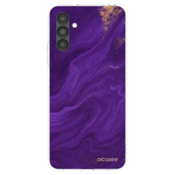 Picasee Samsung Galaxy A04s A047F Hülle - Transparentes Silikon - Purple
