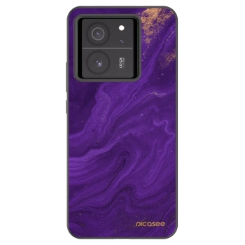 Picasee Xiaomi 13T Pro Hülle - Schwarzes Silikon - Purple