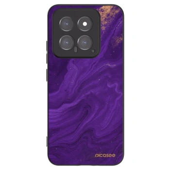 Picasee Xiaomi 14 Hülle - Schwarzes Silikon - Purple