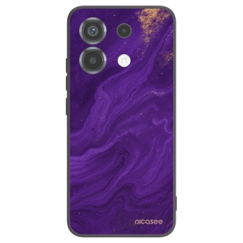 Picasee Xiaomi Poco X6 Hülle - Schwarzes Silikon - Purple
