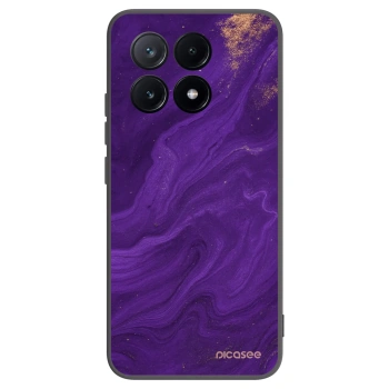 Picasee Xiaomi Poco X6 Pro Hülle - Schwarzes Silikon - Purple