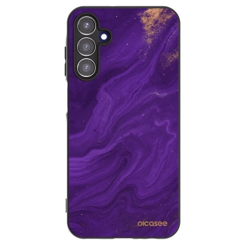 Picasee Samsung Galaxy A15 A155F 4G Hülle - Schwarzes Silikon - Purple