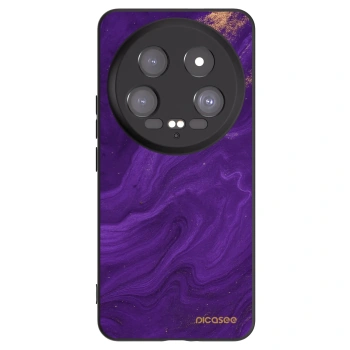 Picasee Xiaomi 14 Ultra Hülle - Schwarzes Silikon - Purple