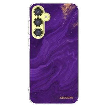 Picasee Samsung Galaxy A35 5G A356B Hülle - Transparentes Silikon - Purple
