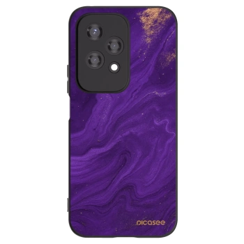 Picasee Honor 200 Lite Hülle - Schwarzes Silikon - Purple