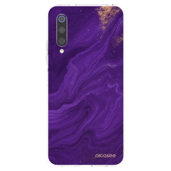 Picasee Xiaomi Mi 9 Hülle - Transparentes Silikon - Purple