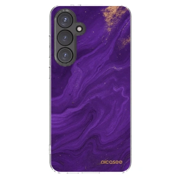 Picasee Samsung Galaxy S24 FE S721B Hülle - Transparentes Silikon - Purple