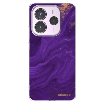 Picasee Xiaomi Redmi Note 14 5G Hülle - Transparentes Silikon - Purple