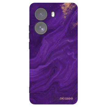 Picasee Xiaomi Poco X7 Hülle - Schwarzes Silikon - Purple