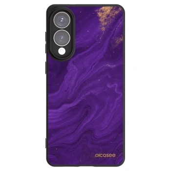 Picasee Samsung Galaxy S25 Edge 5G Hülle - Schwarzes Silikon - Purple