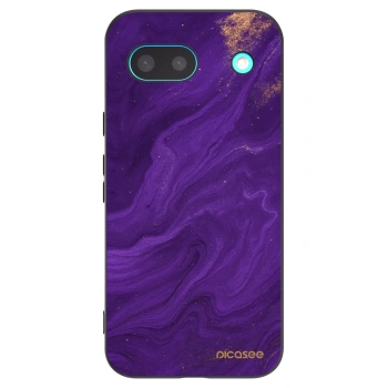 Picasee Google Pixel 8a Hülle - Schwarzes Silikon - Purple