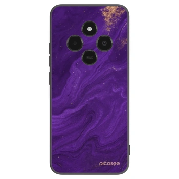Picasee Xiaomi Poco C75 Hülle - Schwarzes Silikon - Purple