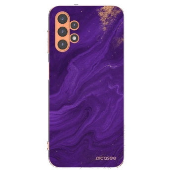 Picasee Samsung Galaxy A13 5G Hülle - Transparentes Silikon - Purple