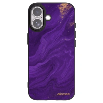 Picasee Apple iPhone 17 Hülle - Schwarzes Silikon - Purple