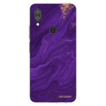 Picasee Xiaomi Redmi 7 Hülle - Transparentes Silikon - Purple