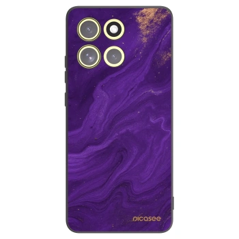 Picasee Motorola Moto G86 5G Hülle - Schwarzes Silikon - Purple